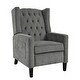 preview thumbnail 51 of 54, Manual Adjustable WingBack Recliner Chair, with Foldable Side Table, USB Charging Ports, PushBack Reclining Chairs