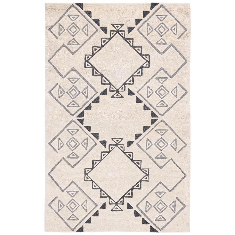 SAFAVIEH Handmade Casablanca Shag Radhika Tribal Wool Rug