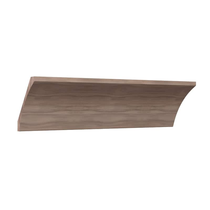 WM291: 4-in H x 3-1/2-in P x 5-1/4-in F x 96-in L Americraft Solid Hardwood Stain Grade Crown Moulding