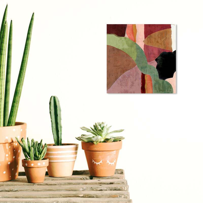 Wynwood Studio Canvas Abstract Blara Bronze and Copper Modern & Contemporary Wall Art Canvas Print - 12 x 12
