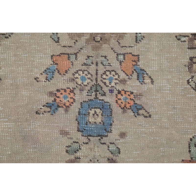 Tabriz Persian Vintage Area Rug Handmade Wool Carpet - 7'8"x 11'2"