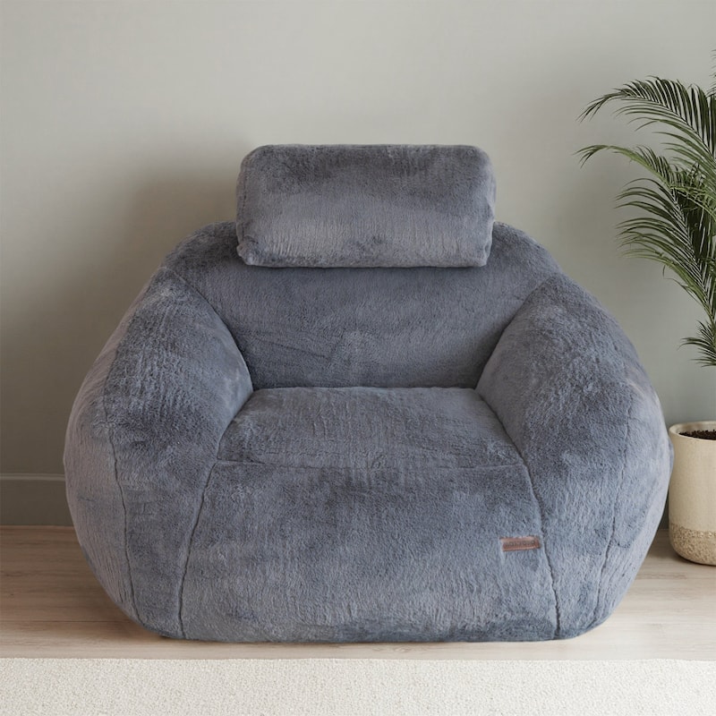 Giant Bean Bag Sofa Chair with a Pillow