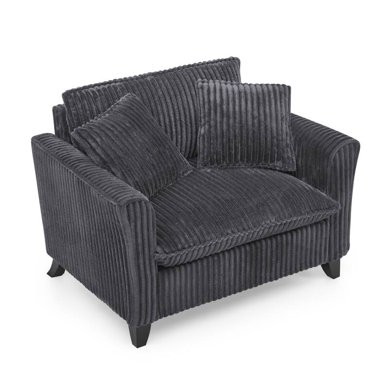 Lazy Sofa Chair, Comfortable Single-person Sofa Chair, with a Backrest and Soft seat Cushion, Having Armrests on Both Sides