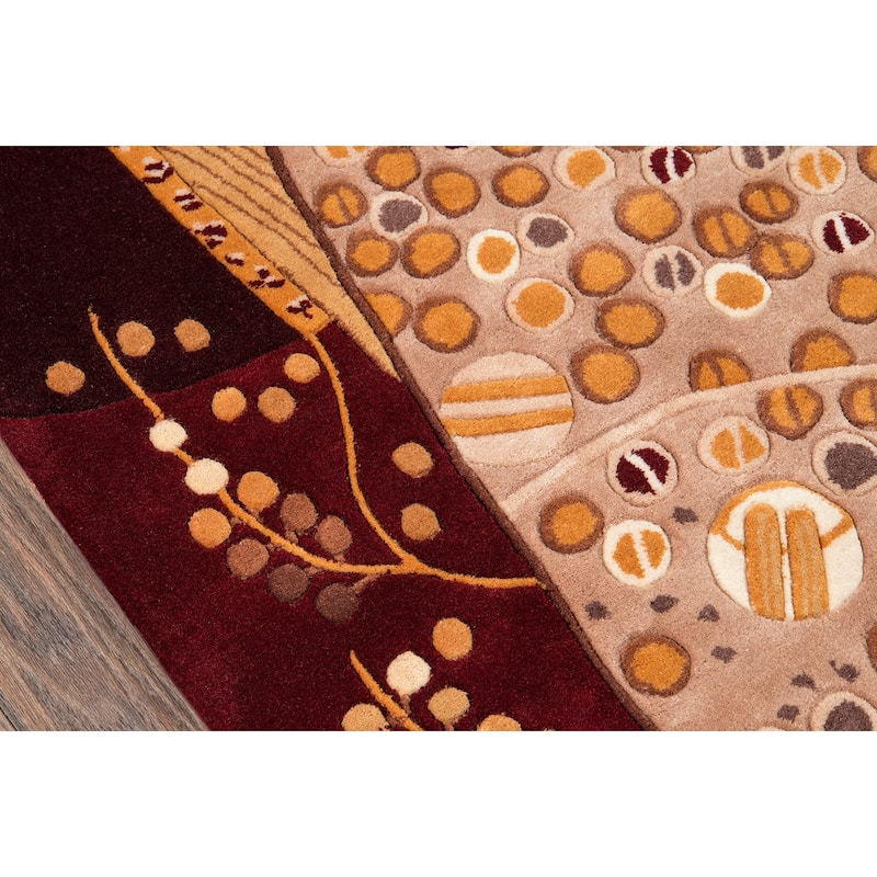 Momeni New Wave Hand Tufted New Zealand Wool Contemporary Abstract Area Rug