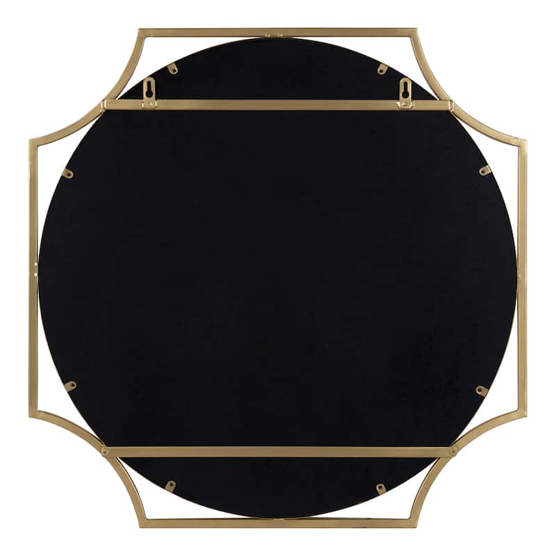Kate and Laurel Rateau Scalloped Wall Mirror