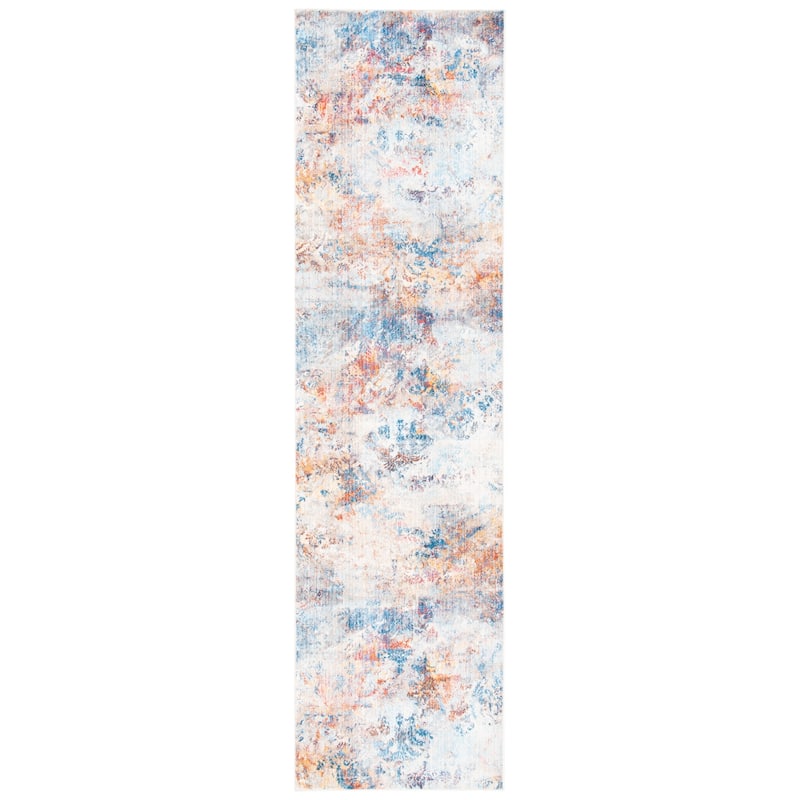 SAFAVIEH Vintage Persian Ajsa Modern Abstract Rug - 2'2" x 8' Runner - Blue/Beige
