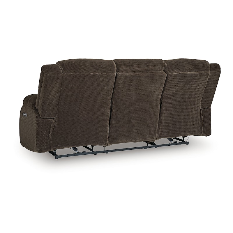 Signature Design by Ashley Free Wake Power Reclining Sofa with Drop Down Table - 85"W x 40"D x 41"H