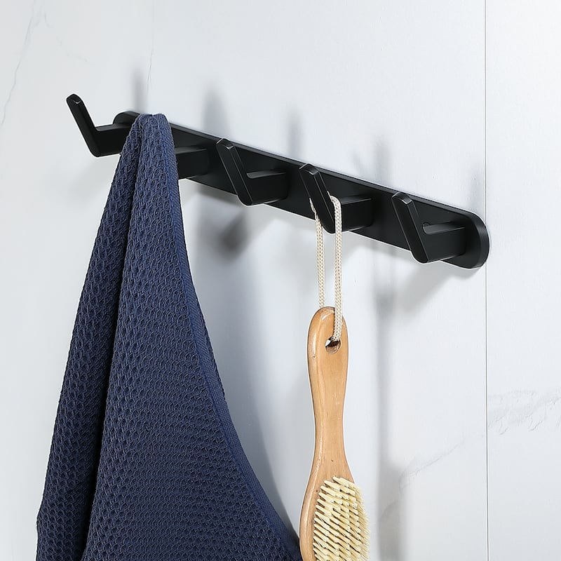 Wall Mounted 5 in 1 Rustproof Hook Rack Coat Rack(2 Pack)