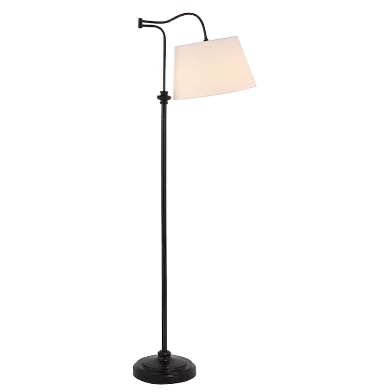 Jason 68.5" Metal Traditional Swing Arm LED Floor Lamp, Oil Rubbed Bronze by JONATHAN Y