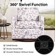 preview thumbnail 132 of 154, Set of 2 Modern Swivel Accent Armchairs Upholstered Arm Chairs