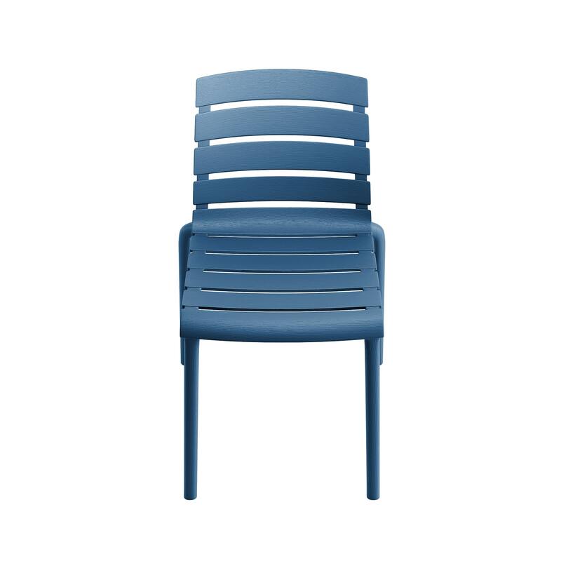 Rylan Stackable Plastic Chair for Indoors or Outdoors - Set of 2