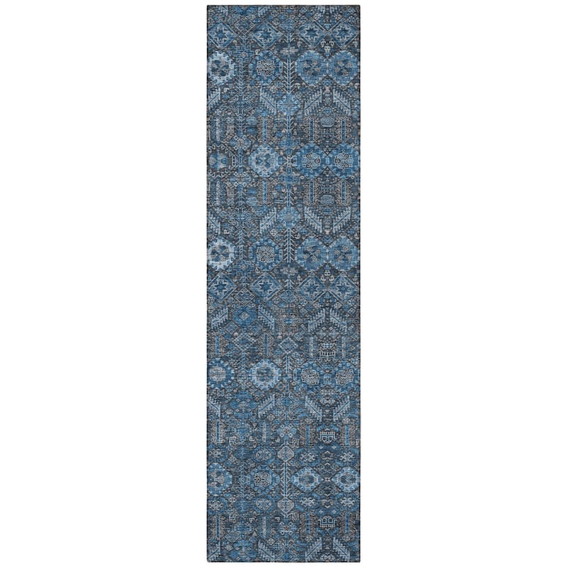 Sari Lush Floral Weather Resistant Classic Meets Modern Outdoor Rug