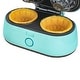 preview thumbnail 3 of 1, Brentwood TS-1402BL Double Waffle Bowl Maker, Blue
