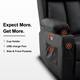 MCombo Electric Power Reclining Sofa with Heat & Massage, Faux Leather 6095/6075/6077