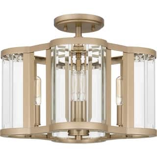 Quoizel Semi-Flush Mount 4-Light Semi-Flush Mount in Bronze Gold