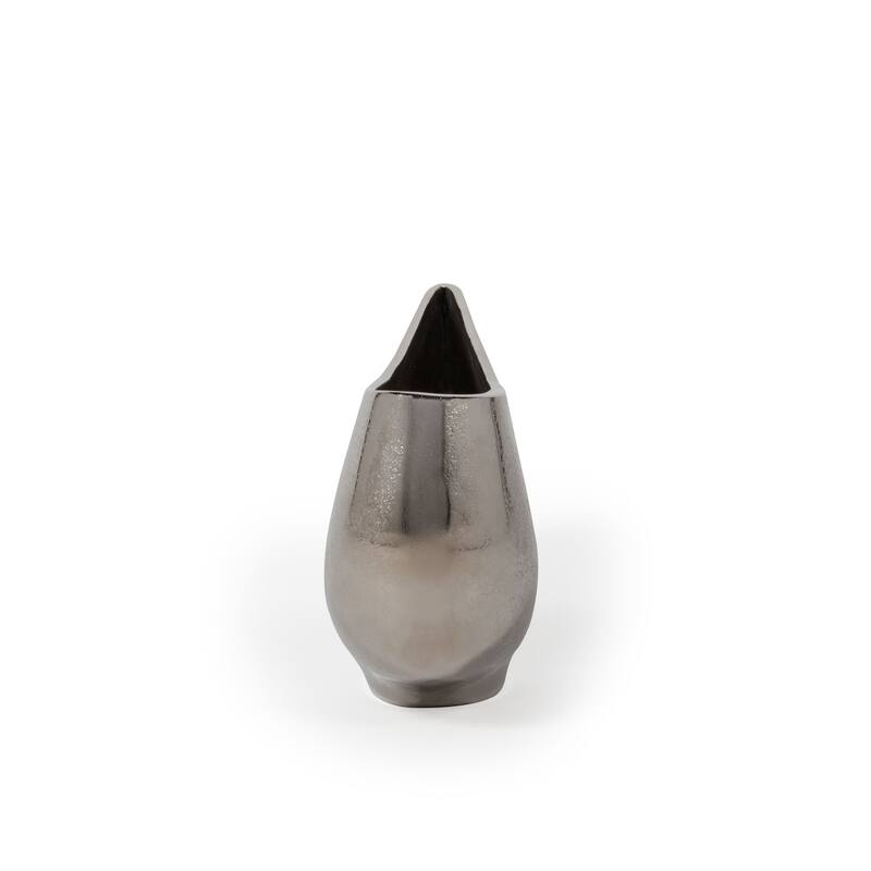 Aris Silver Decorative Metal Table Vase