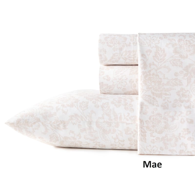 Stone Cottage Cotton Percale Printed Sheet Set - Queen - Mae
