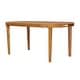 preview thumbnail 5 of 29, Christopher Knight Home - Solmere Outdoor Dining Table, Acacia Wood Frame with Slatted Oval Top & Non-Slip Foot Pads - 70.08" L