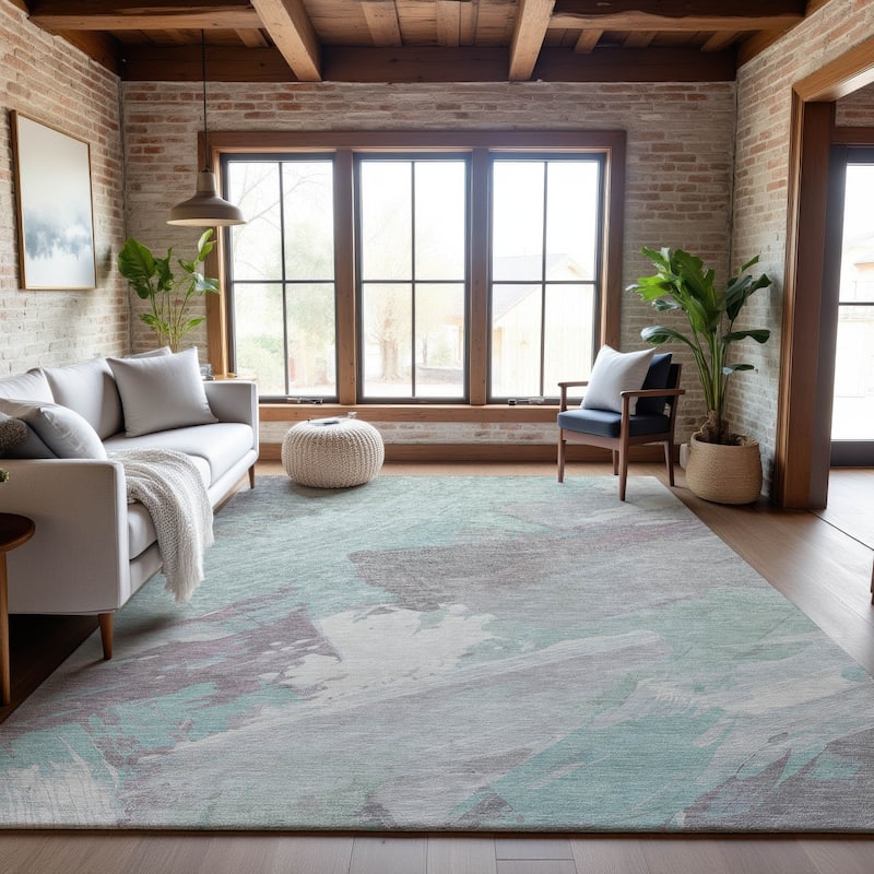Premium Washable Super Soft Contemporary Brush Mayfield Rug