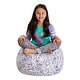 preview thumbnail 140 of 192, Kids' Stuffed Animal Storage Bean Bag Chair Cover or Toy Organizer 27 Inches Medium - Canvas Coloring Fabric - Fun Creatures
