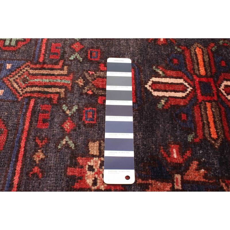 ECARPETGALLERY Hand-knotted Andelz Dark Navy Wool Rug - 2'7 x 6'3