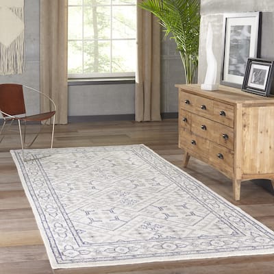 Momeni Nova Hand Knotted Viscose Contemporary Geometric Area Rug