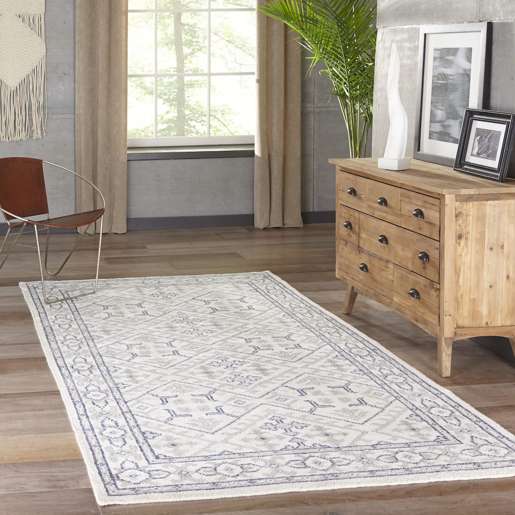 Momeni Nova Hand Knotted Viscose Contemporary Geometric Area Rug