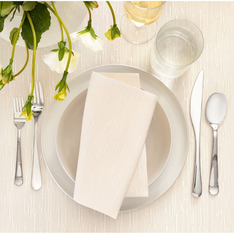 Continental Solid Texture Water and Stain Resistant Napkins, Set of 4