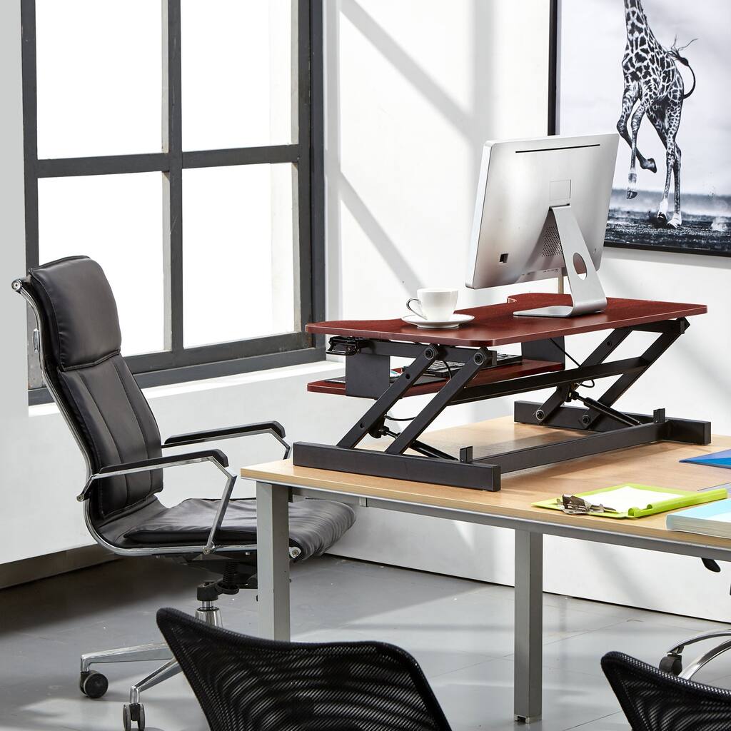 Boonliving Adjustable Desk Sit & Stand Computer Riser for Home and ...