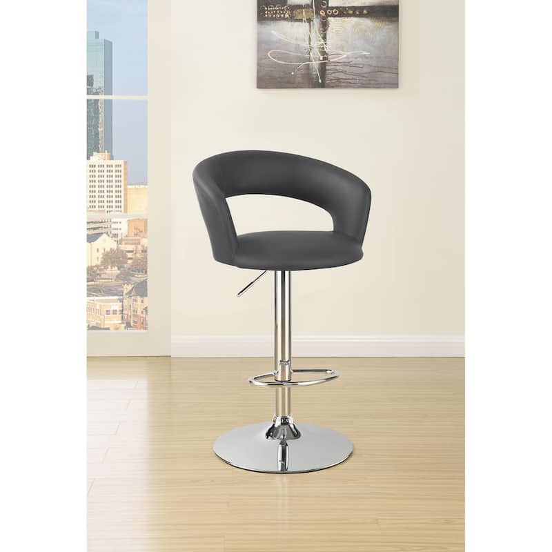 Barraza 29" Adjustable Height Bar Stool Chrome