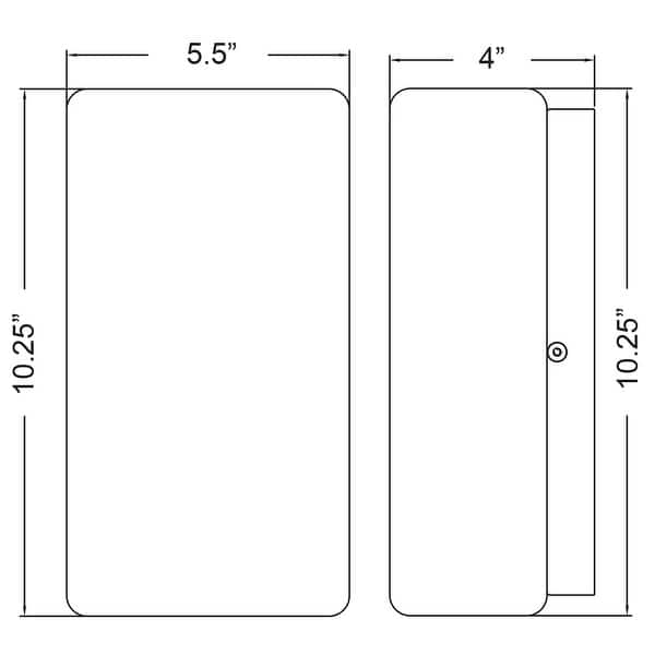 Access Lighting Brick - Wet Location Wall Fixture - Opal Glass Shade