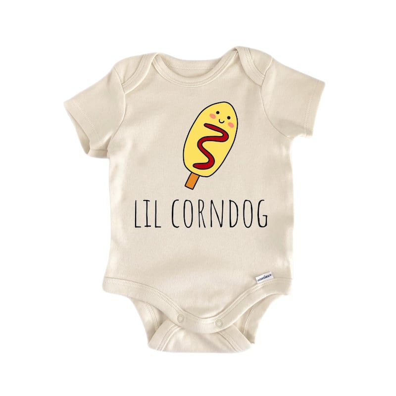 Corndog Carnival - Baby Boy Girl Clothes Infant Bodysuit Funny Cute Newborn - White - 6-9M