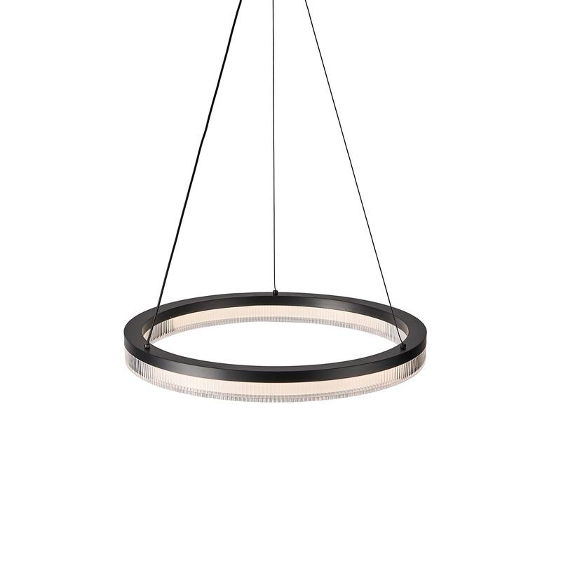 Artcraft Ari Integrated LED Pendant - Black Finish