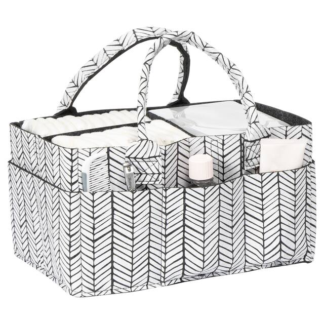 Herringbone Felt Storage Caddy
