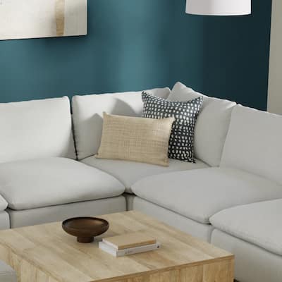 WYNDENHALL Marlee Corner Sofa Module in Velvety Chenille Performance Fabric