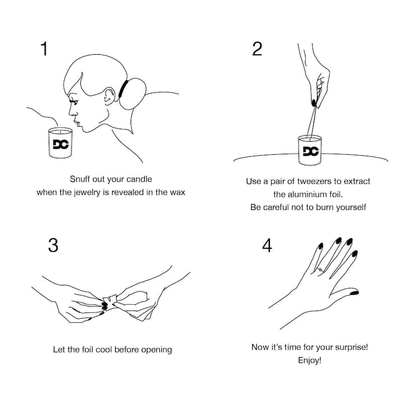 DANIELLA'S CANDLES Eucalyptus Tea Jewelry Candle - Necklace