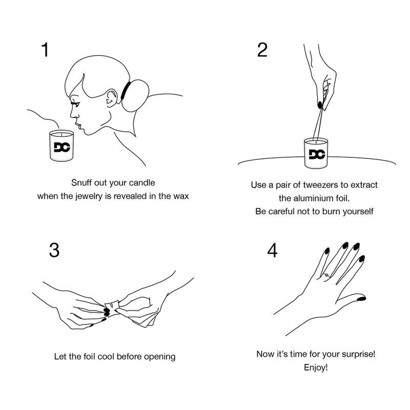 DANIELLA'S CANDLES Fresh Squeezed Lemon Jewelry Candle - earrings