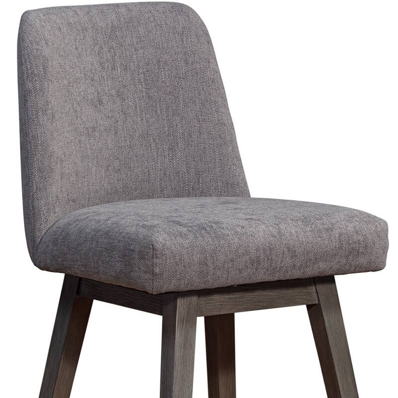 Full Back Swivel Counter Height Bar Stool with Armrest and Foam Cushion Seat Wood Frame for Kitchen