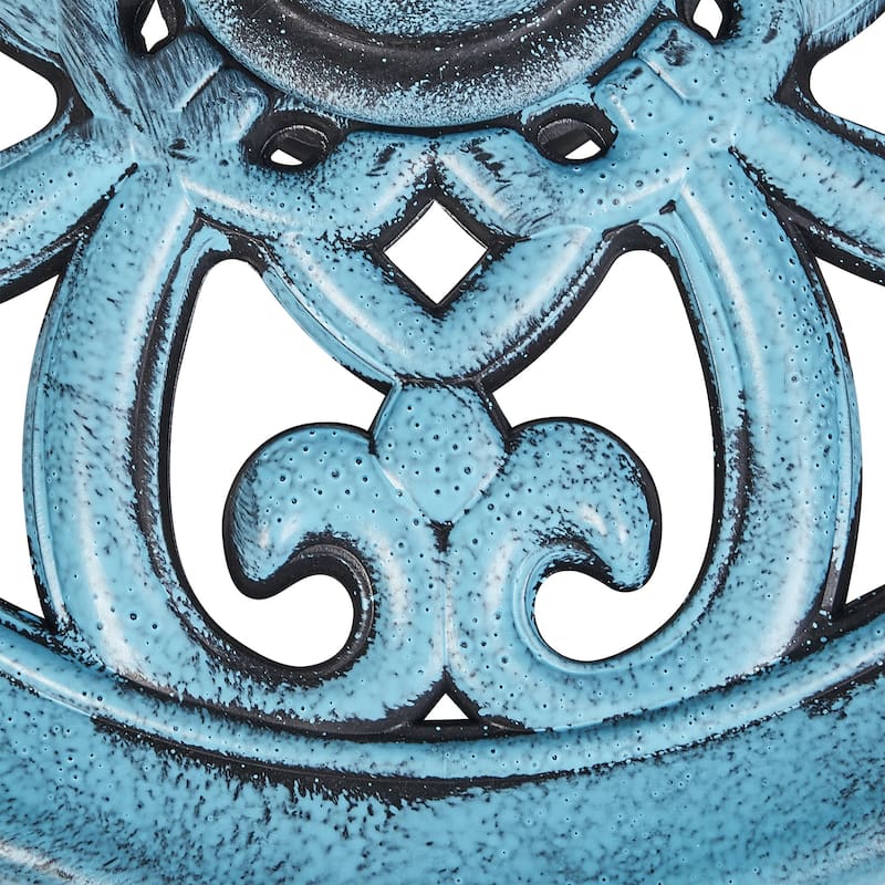 Javlergo 28" Pedestal Outdoor Bird Bath for Outside Vintage Bronze Polyresin Lightweight Antique