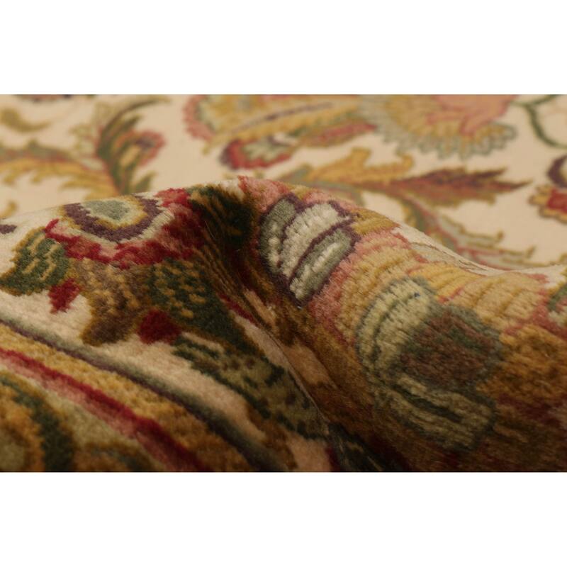 ECARPETGALLERY Hand-knotted Essex Cream Wool Rug - 7'10 x 10'3