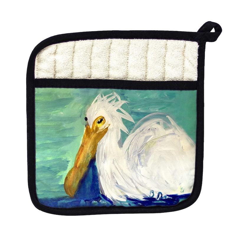 Crazy Egret Pot Holder - 9x9