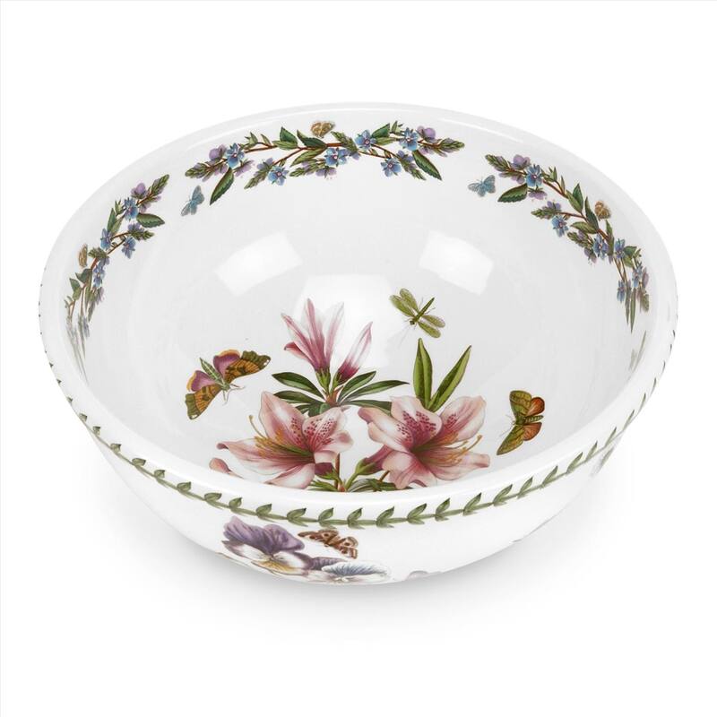 Portmeirion Botanic Garden Large Salad Bowl - 11 Inches - 11 Inches - Multi-Color