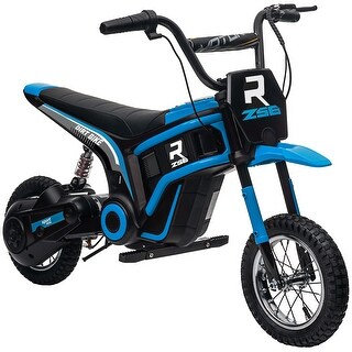 Electric Bike with 24V Motor, Twist Throttle, Rear Suspension, Music for Teens