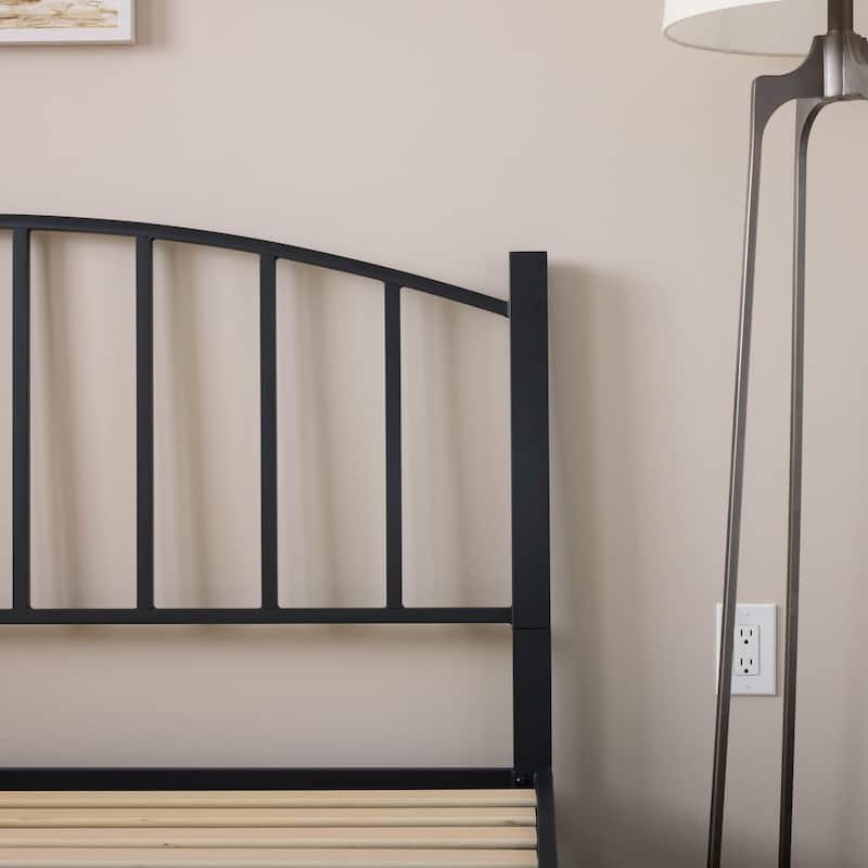 Brookside Tiffany Metal Platform Bed with Arching Headboard