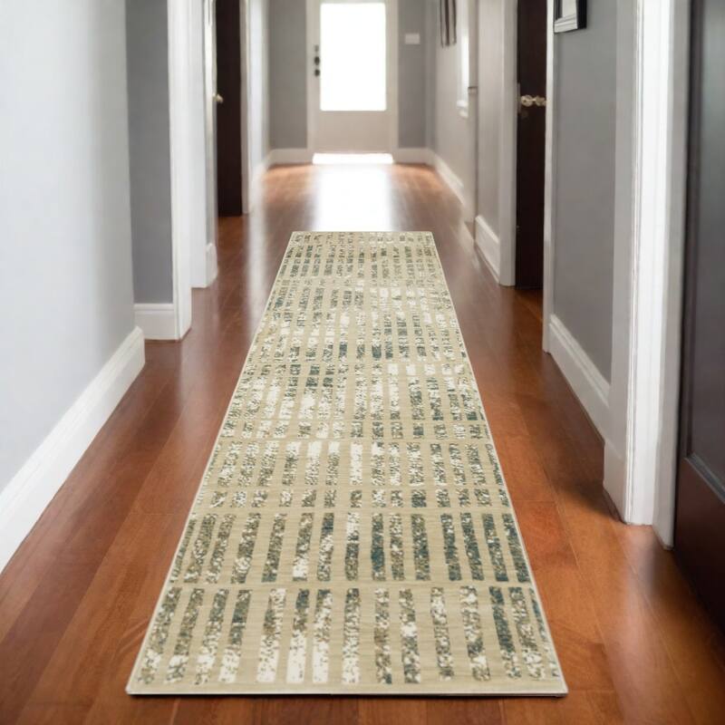 HomeRootsGeometric Modern Rectangle Area Rug - 92.52' X '26.77' X '0.39
