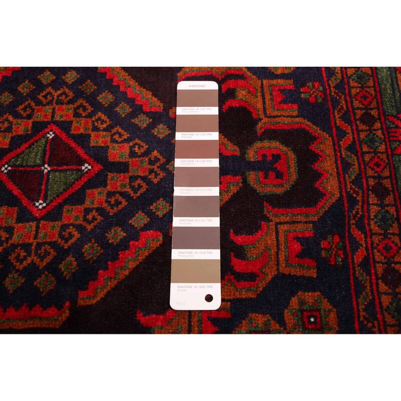 ECARPETGALLERY Hand-knotted Teimani Dark Brown Wool Rug - 4'0 x 6'8