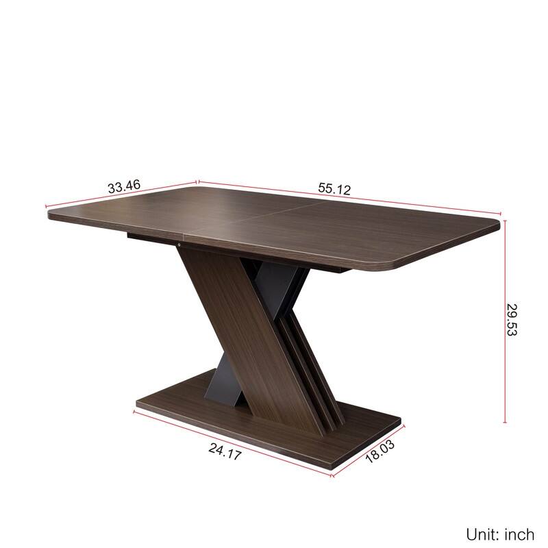 Stylish Design Traditional Extendable Console Table Dining Table