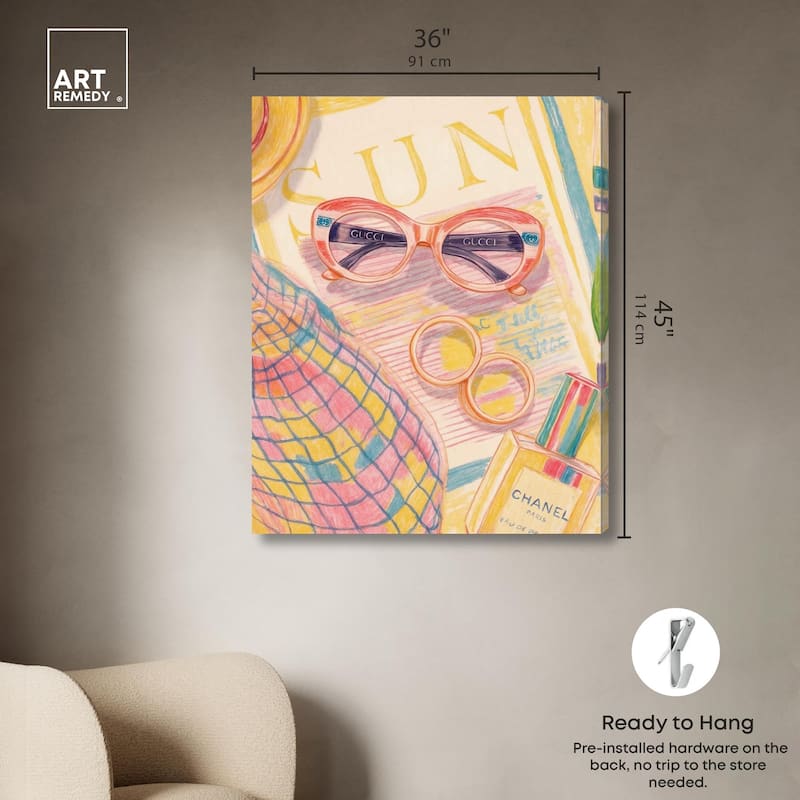 Summer glam Canvas by Art Remedy, Gallery Wrapped