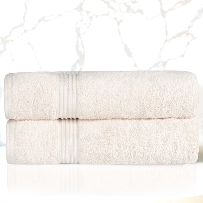 Superior Heritage Egyptian Cotton Absorbent Bath Towel Set of 2