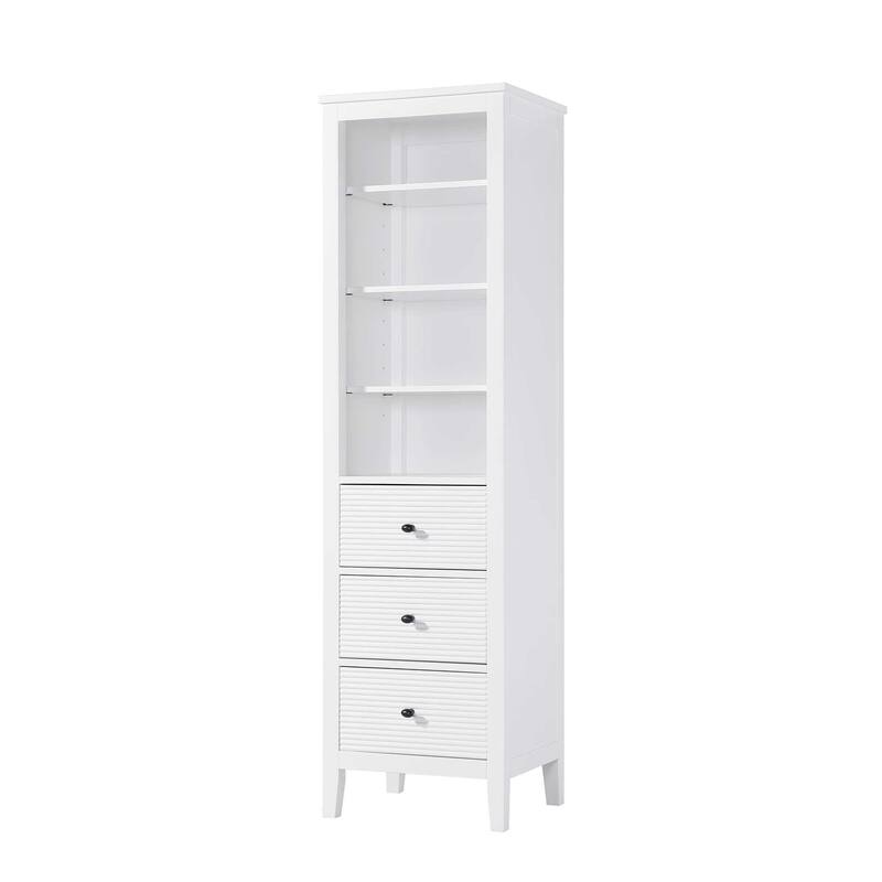 Kensington 16-28 Inch Open Shelving Bath Storage Cabinet